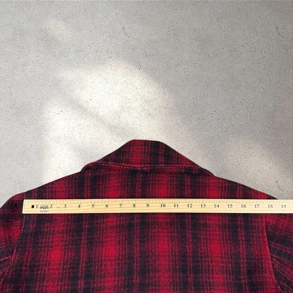 Vintage 40s/50s Woolrich Mackinaw Jacket Sz 40 503 Buffalo Plaid Great‎ Shape